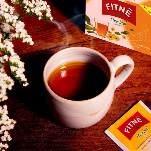 FITNÈ Chrysanthemum Herbal Tea Senna Infusion Smooth, Natural Gentle Detox Cleanse, No Calories