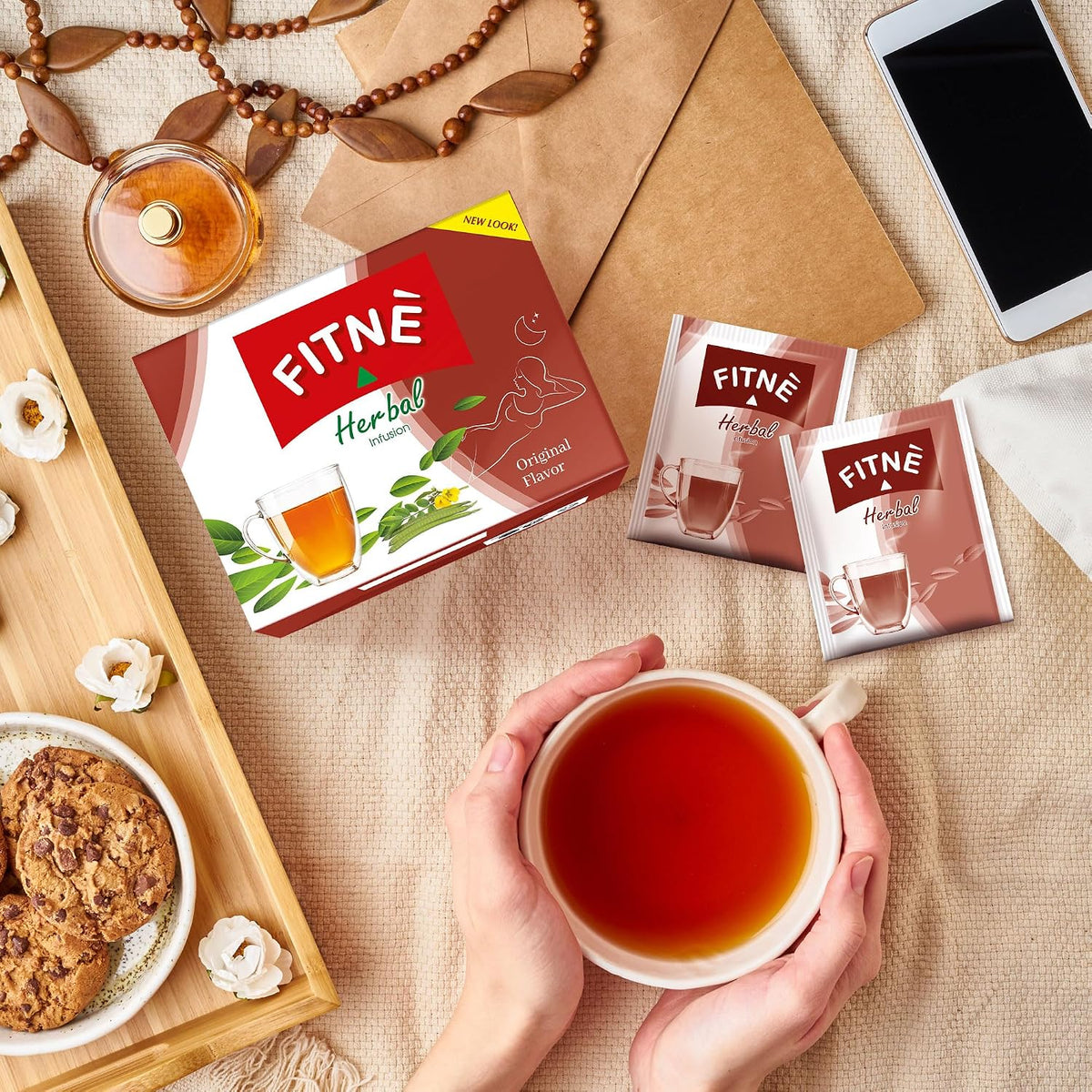 FITNE Original Herbal Tea Senna Infusion ,Natural Gentle Detox Cleanse, No Calories