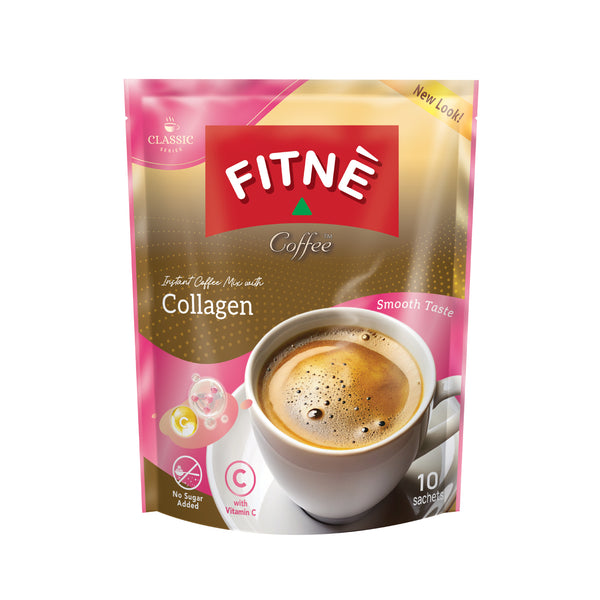 Buy FITNE Instant 3 In 1 Coffee Mix With Collagen & Vitamin C - FITNÈ