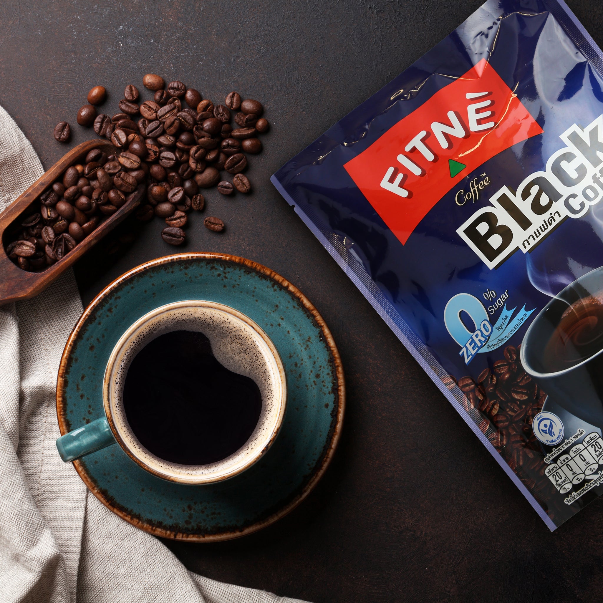Buy FITNE Instant Black Coffee Mix With Coenzyme Q10 & L-Carnitine - FITNÈ